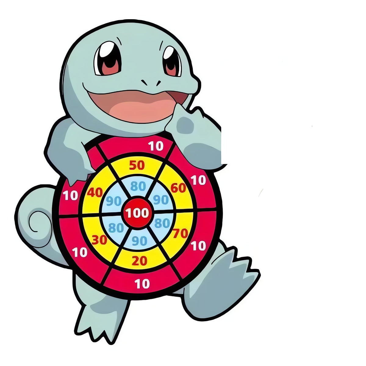 Pokémon kids' dart game with soft dartboard – Squirtle