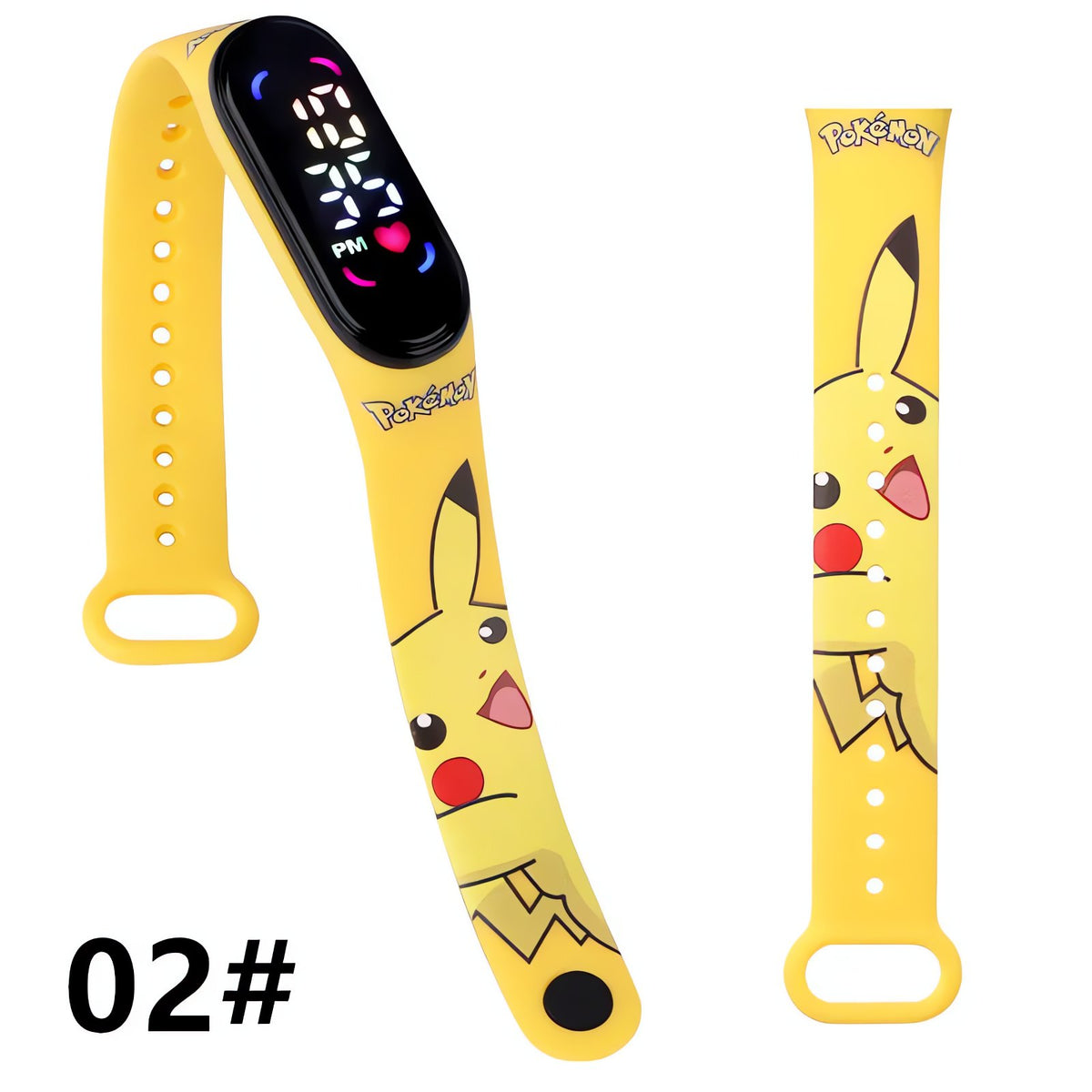 Pokémon kids' digital LED watch with Pikachu strap – 1