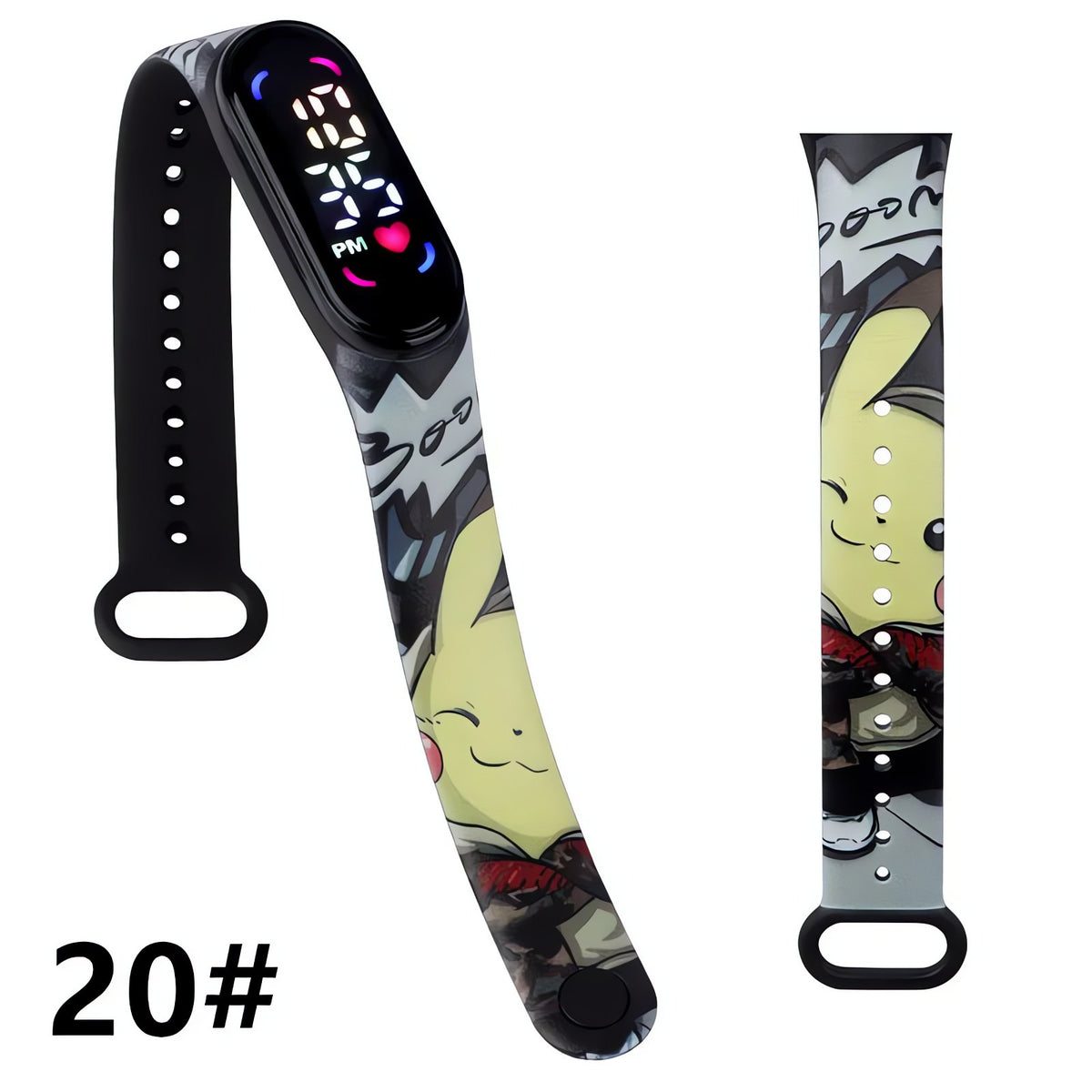 Pokémon kids' digital LED watch with Pikachu strap – 14