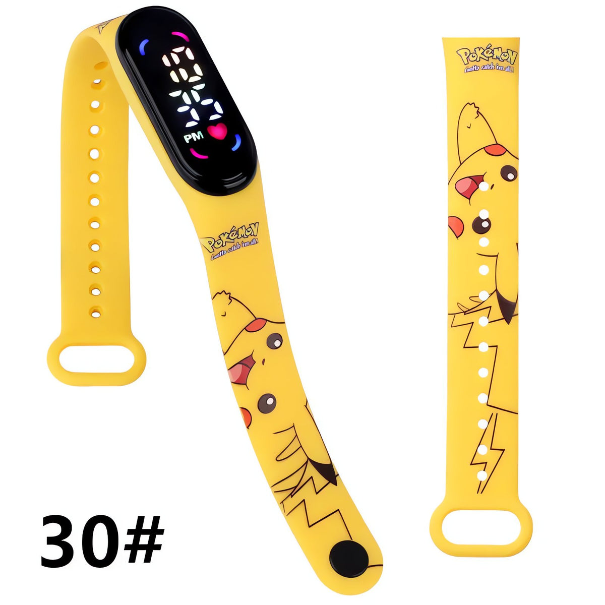 Pokémon kids' digital LED watch with Pikachu strap – 16