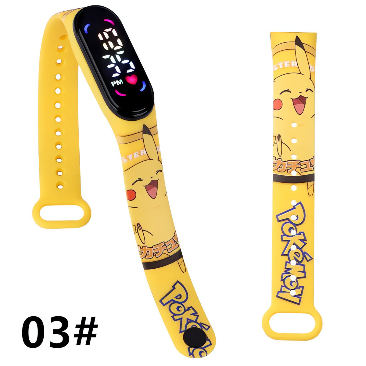 Pokémon kids' digital LED watch with Pikachu strap – 2
