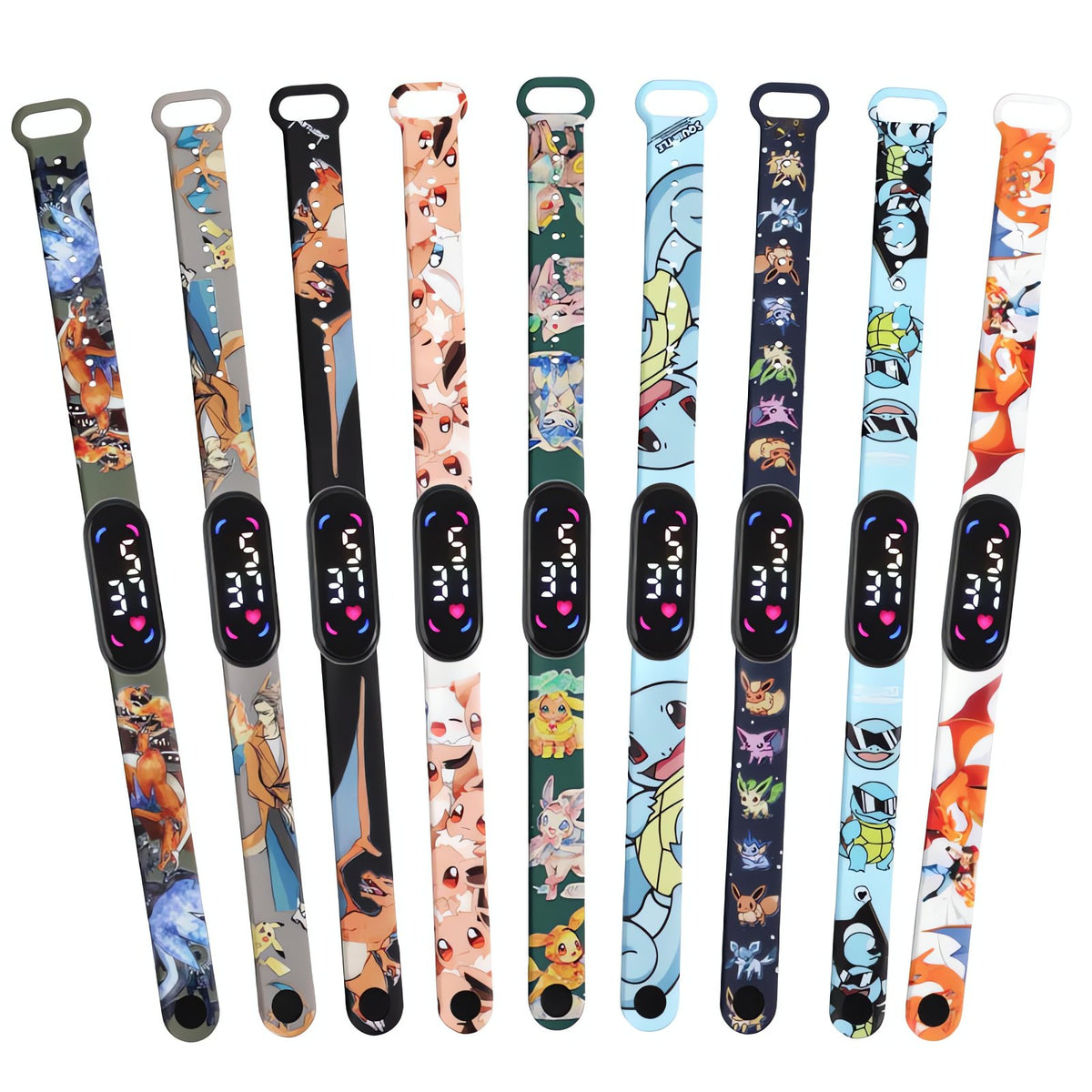 Pokémon kids' digital LED watch with Pikachu strap – photo 2