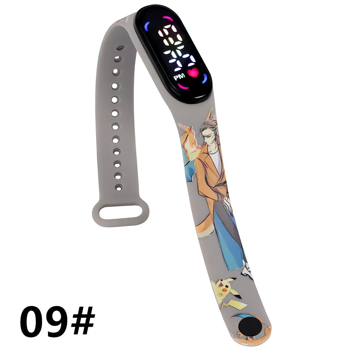 Pokémon kids' digital LED watch with Pikachu strap – 24
