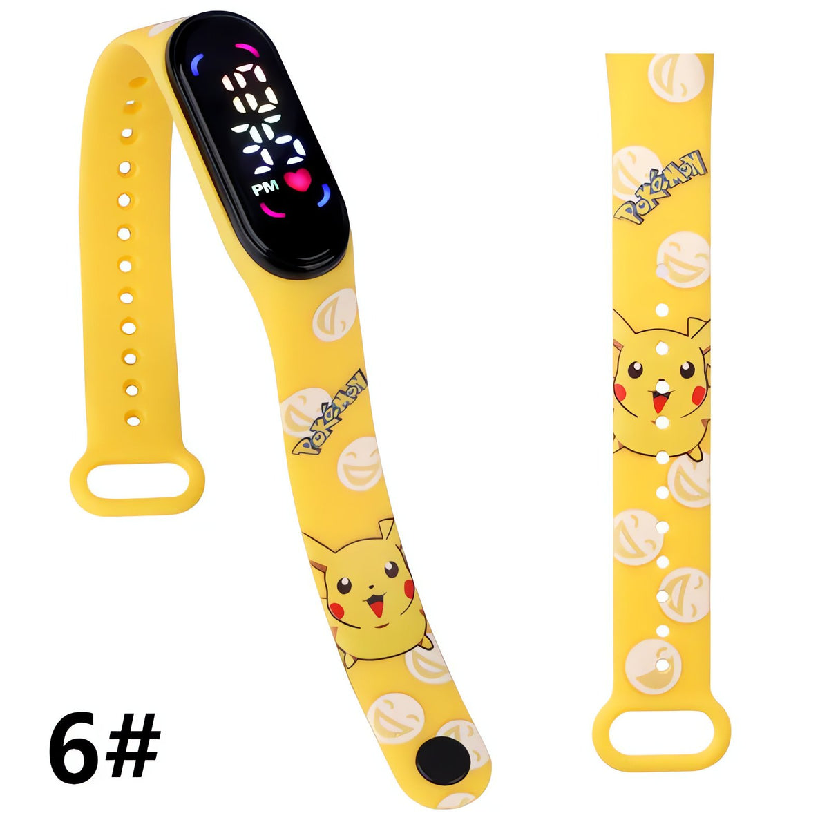 Pokémon kids' digital LED watch with Pikachu strap – 3