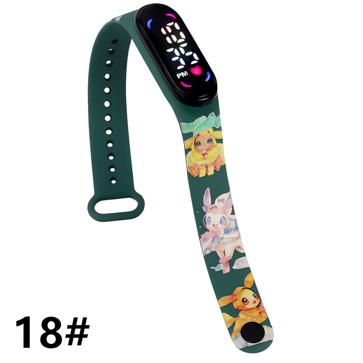 Pokémon kids' digital LED watch with Pikachu strap – 31