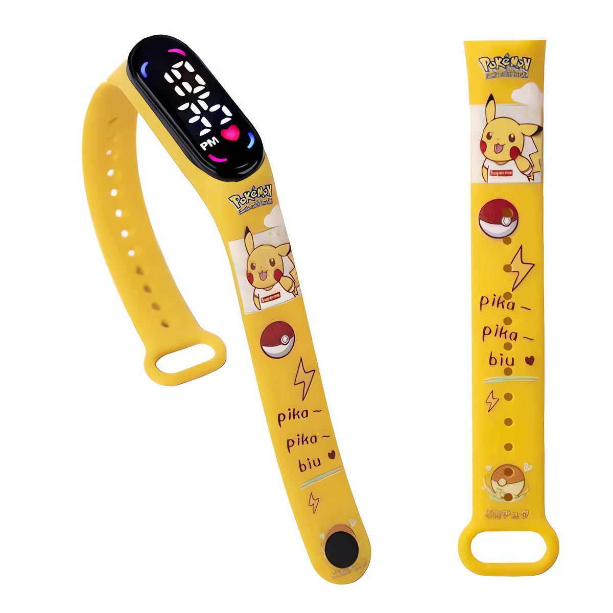 Pokémon kids' digital LED watch with Pikachu strap – 32