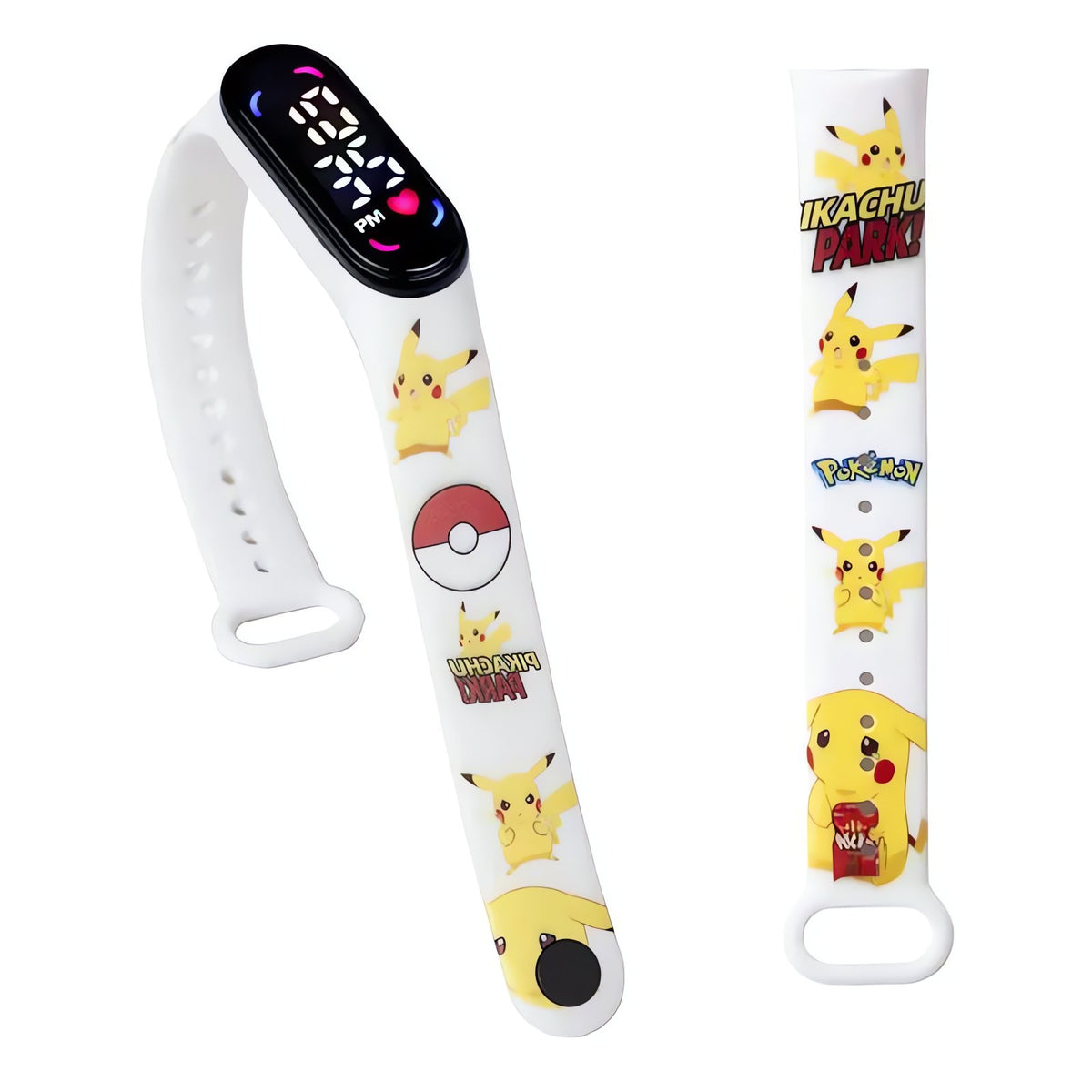 Pokémon kids' digital LED watch with Pikachu strap – 35