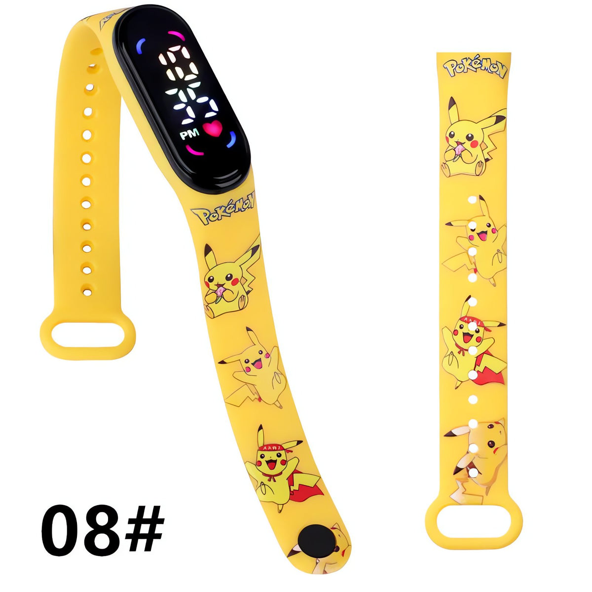 Pokémon kids' digital LED watch with Pikachu strap – 4
