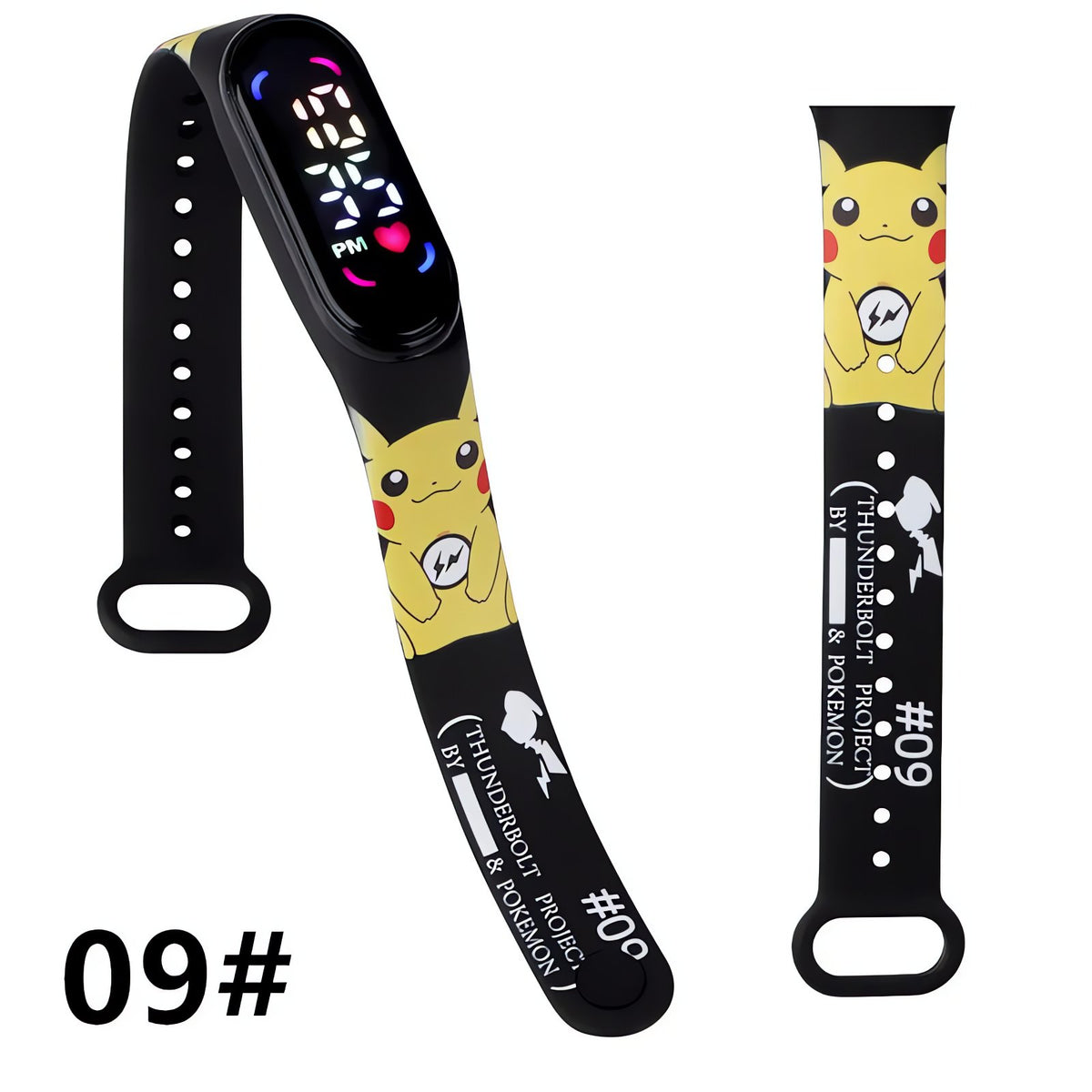 Pokémon kids' digital LED watch with Pikachu strap – 5