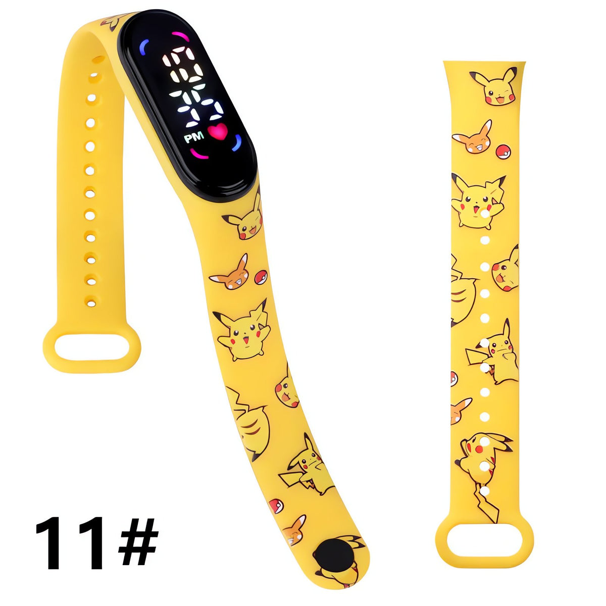 Pokémon kids' digital LED watch with Pikachu strap – 7