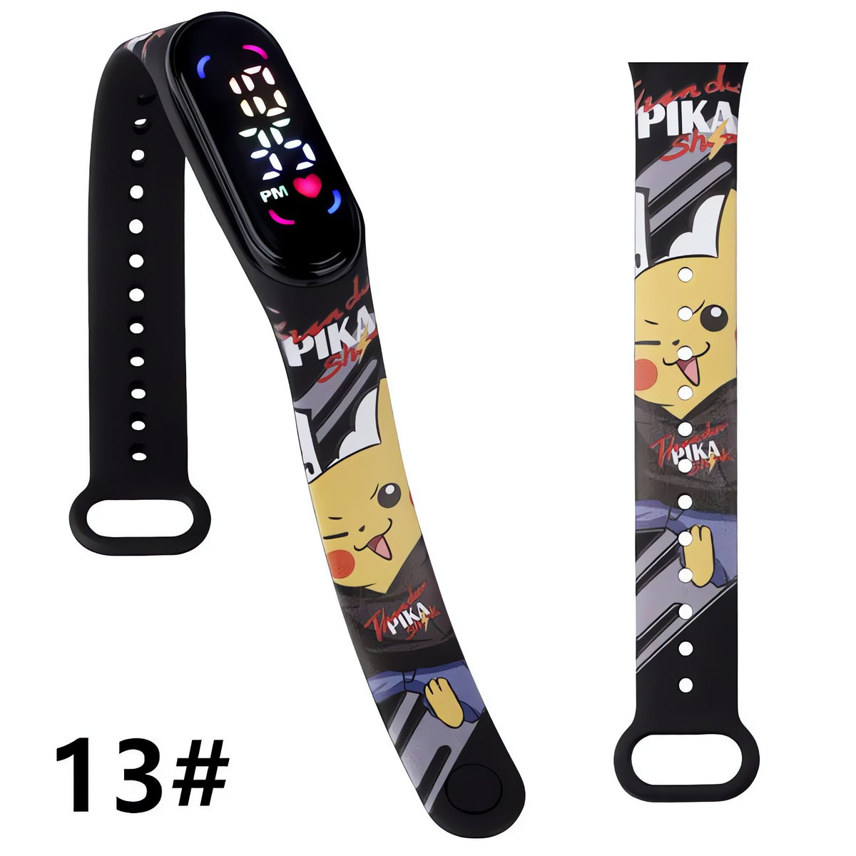 Pokémon kids' digital LED watch with Pikachu strap – 8