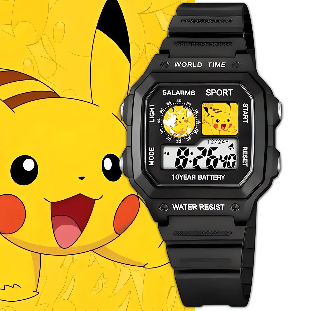 Pokémon kids' digital watch – Black