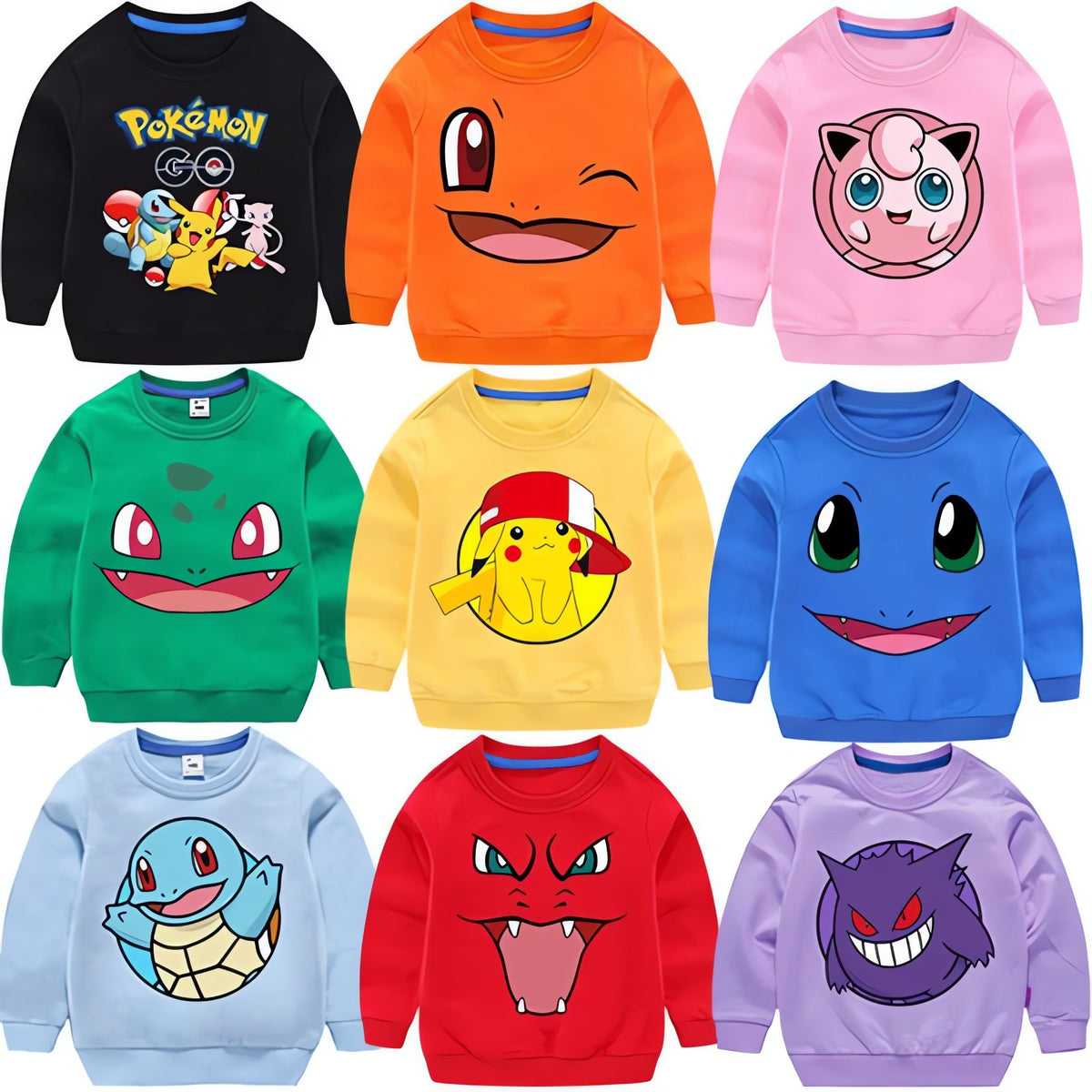 Pokémon kids' hoodies in several designs