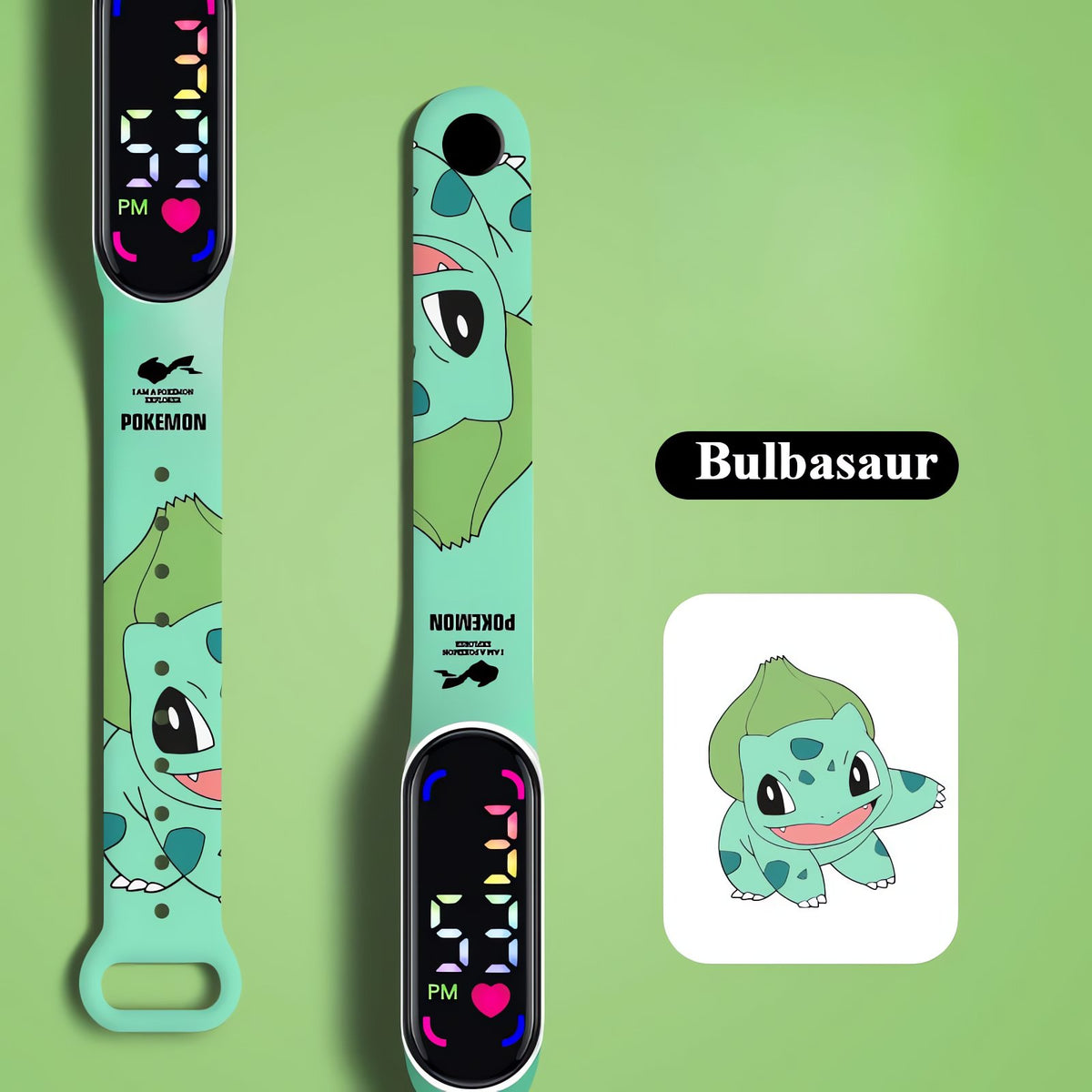 Pokémon kids' LED watch – Bulbasaur
