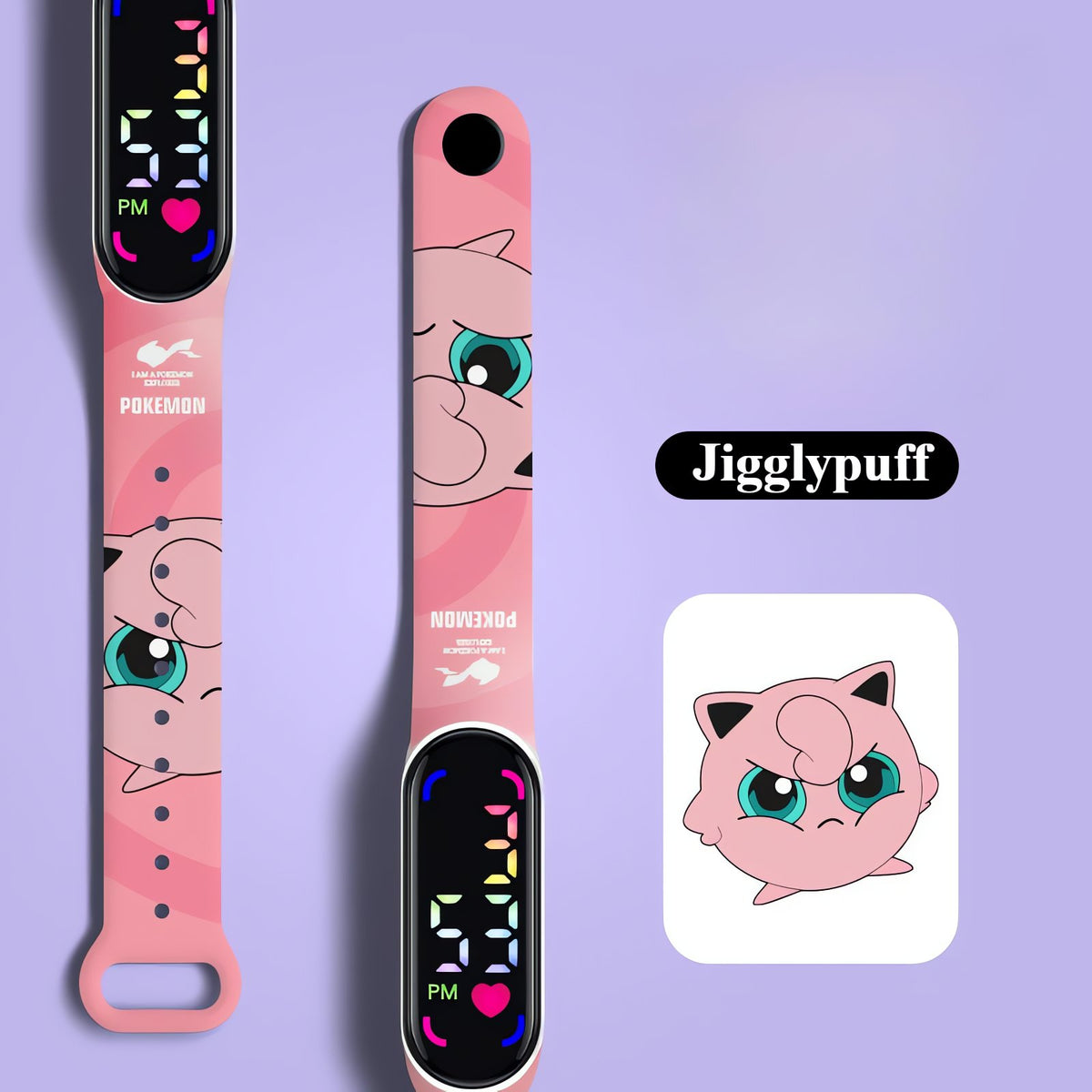 Pokémon kids' LED watch – Jigglypuff