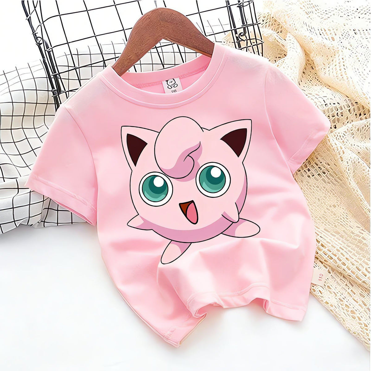 Pokémon kids' summer T-shirt – Jigglypuff Pink