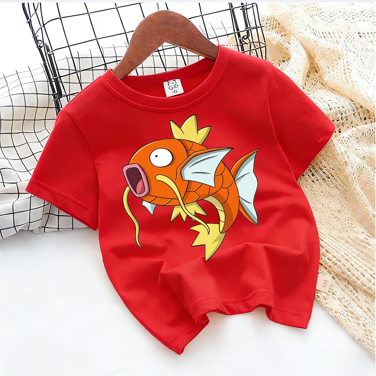 Pokémon kids' summer T-shirt – Magikarp Red