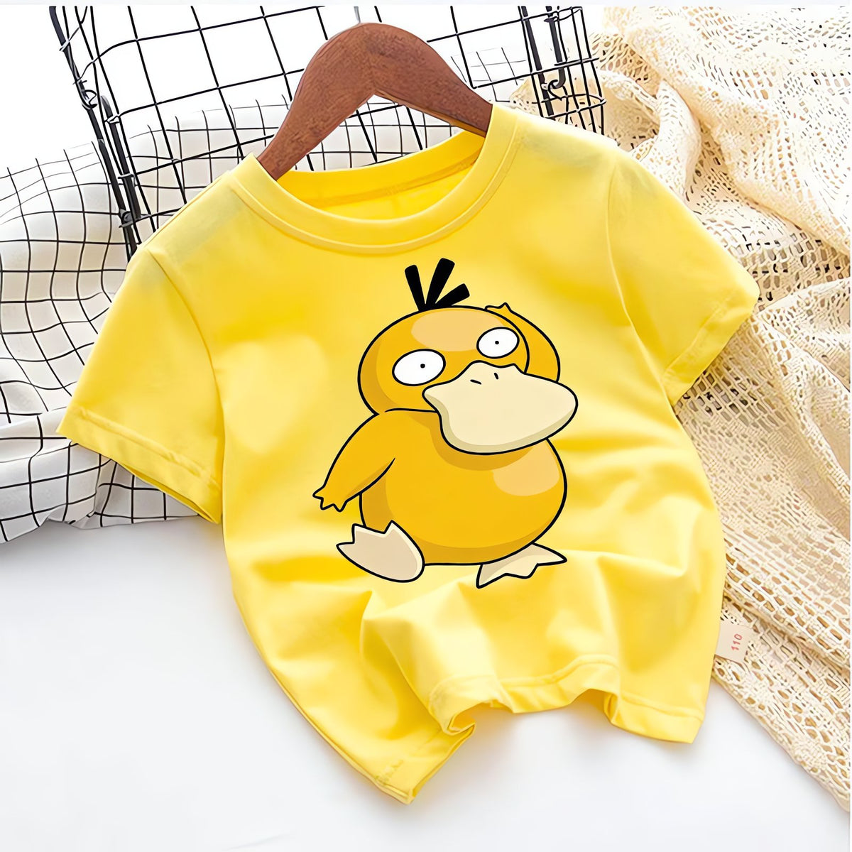 Pokémon kids' summer T-shirt – Psyduck Yellow