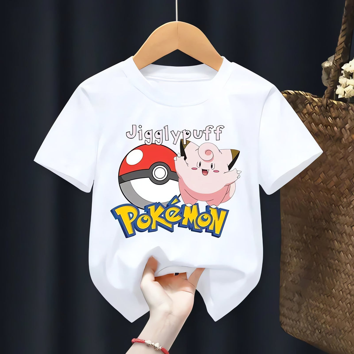 White Pokémon T-shirt for kids – Jigglypuff
