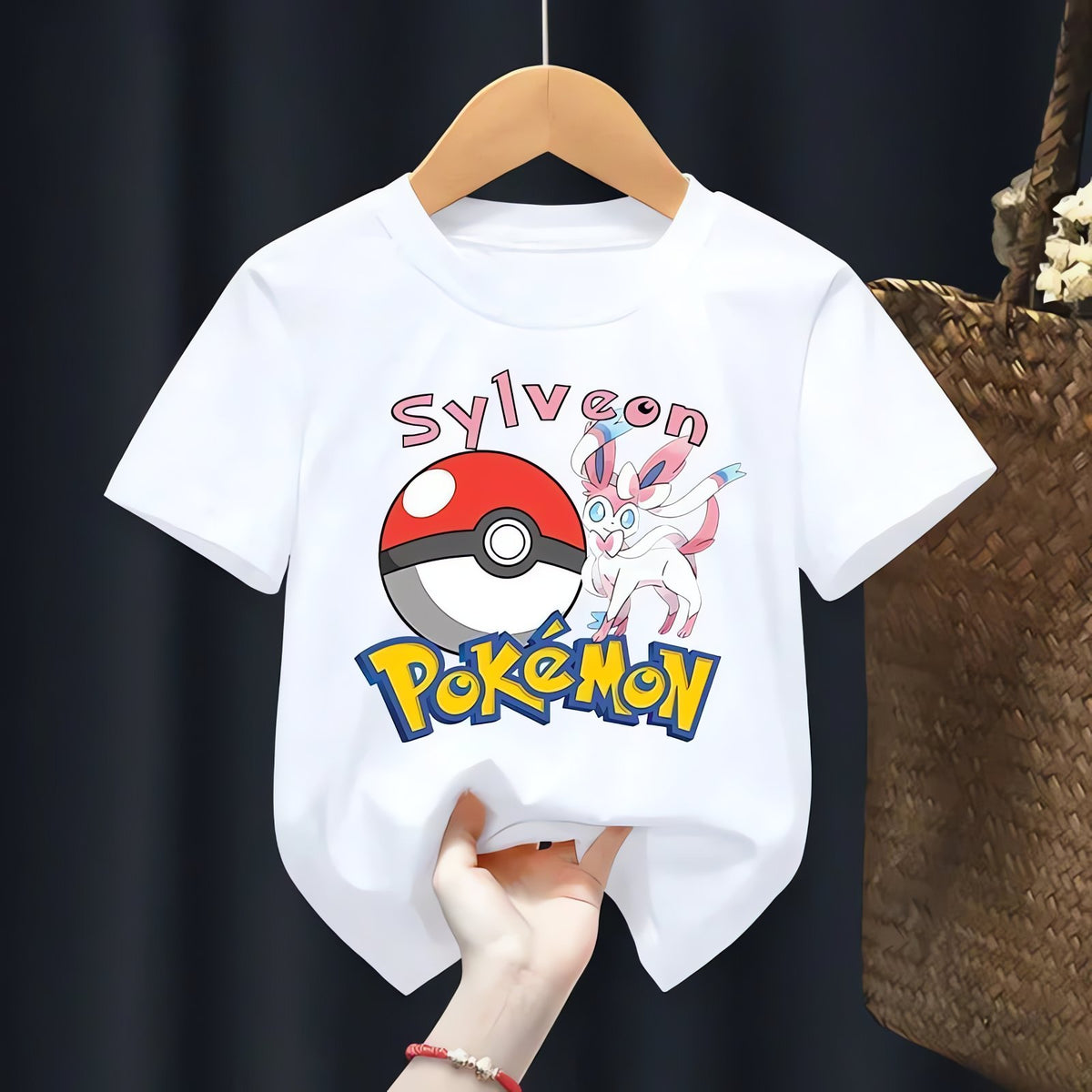 White Pokémon T-shirt for kids – Sylveon