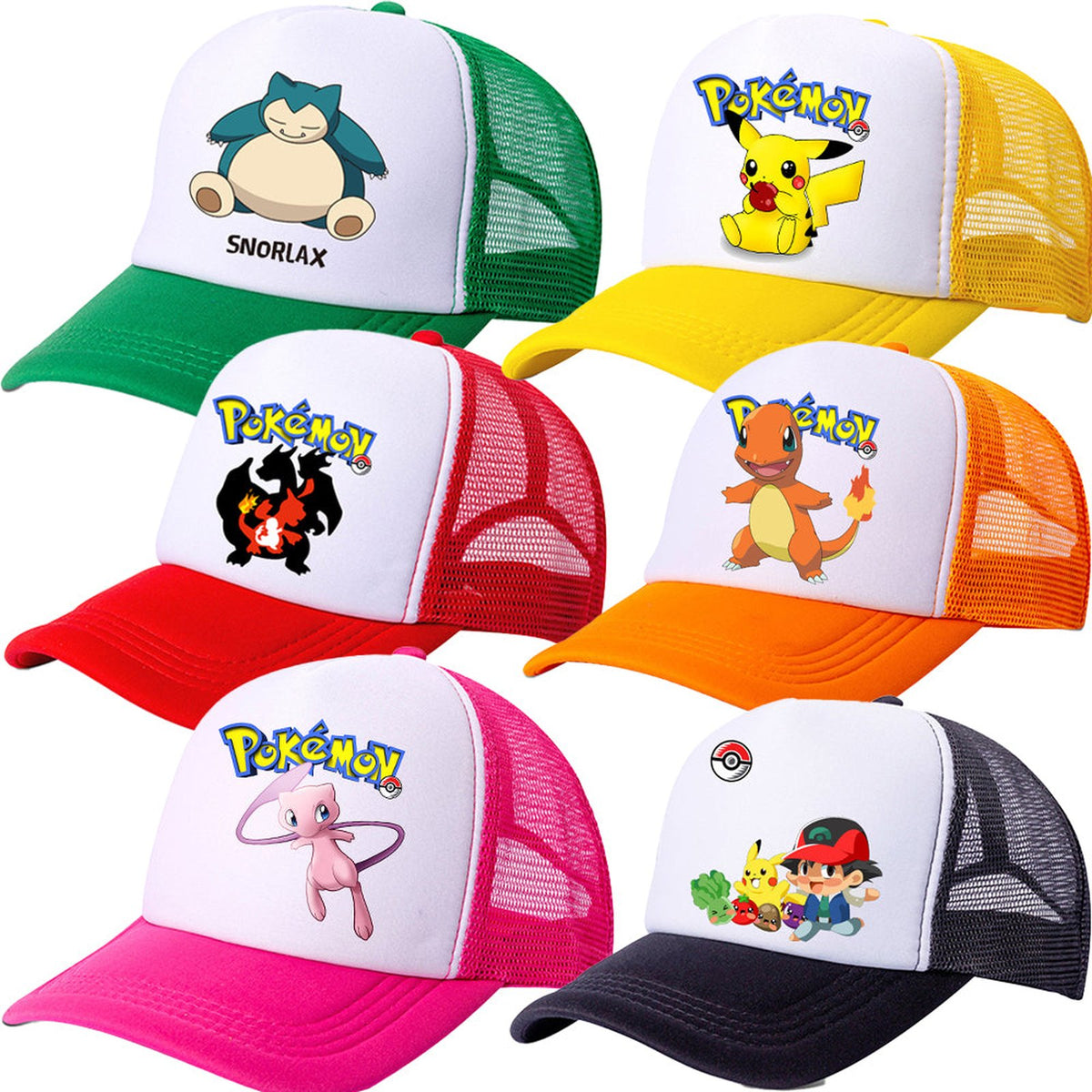 Pokémon kids' trucker cap with Pikachu print