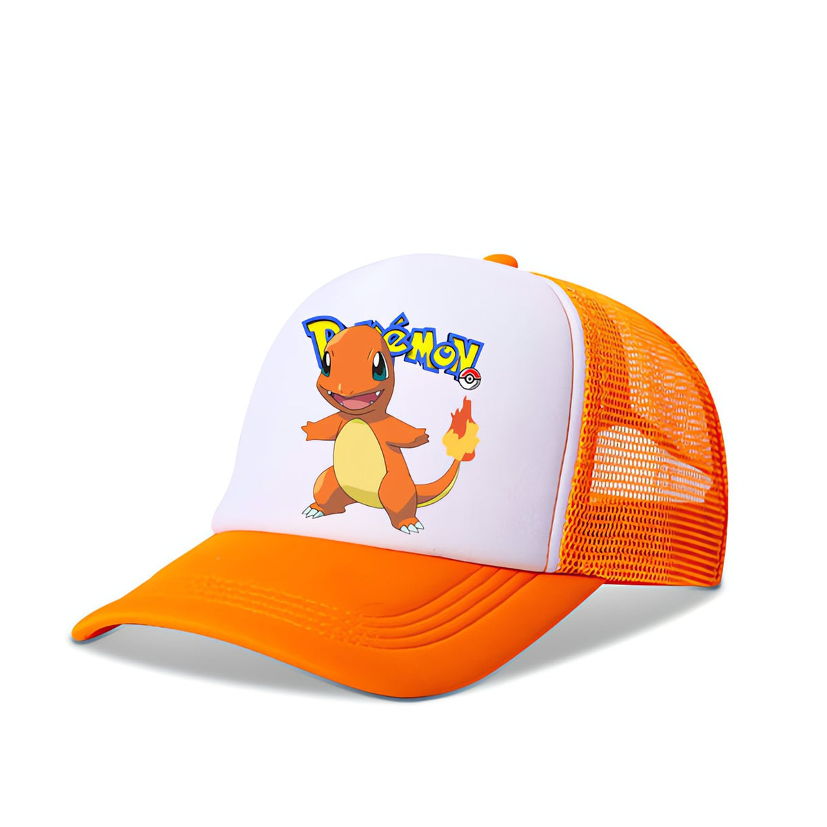 Pokémon kids' trucker cap with Pikachu print – Charmander (Orange)