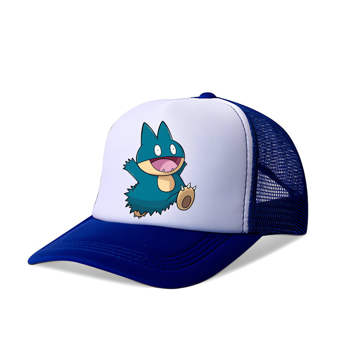 Pokémon kids' trucker cap with Pikachu print – Munchlax (Blue)