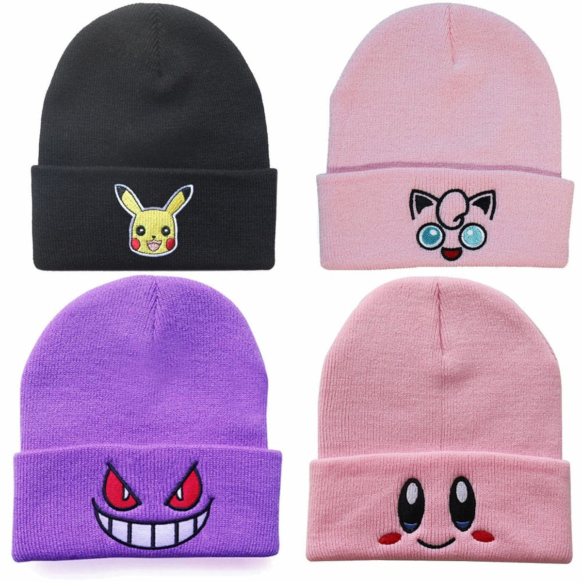 Pokémon knitted beanie with patch