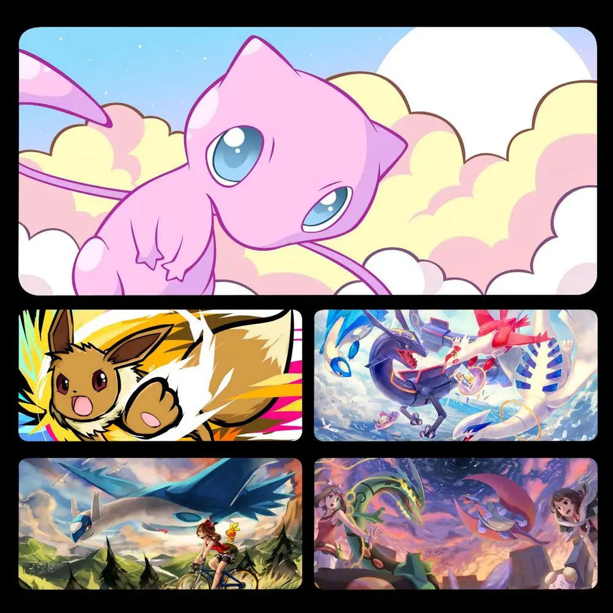 Large Pokémon gaming mouse pad