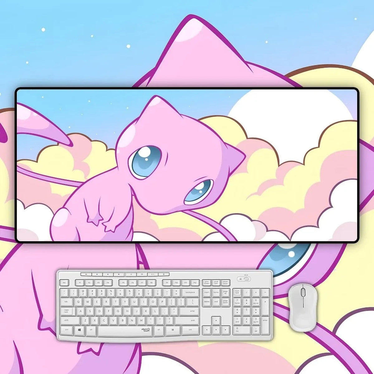 Large Pokémon gaming mouse pad – Mew