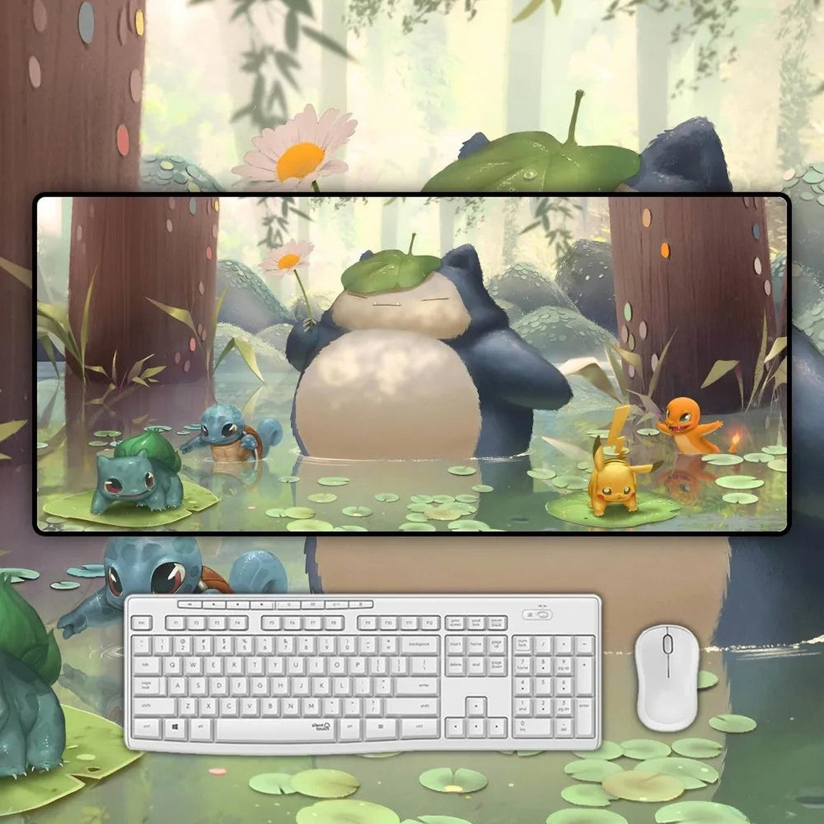 Large Pokémon gaming mouse pad – Snorlax