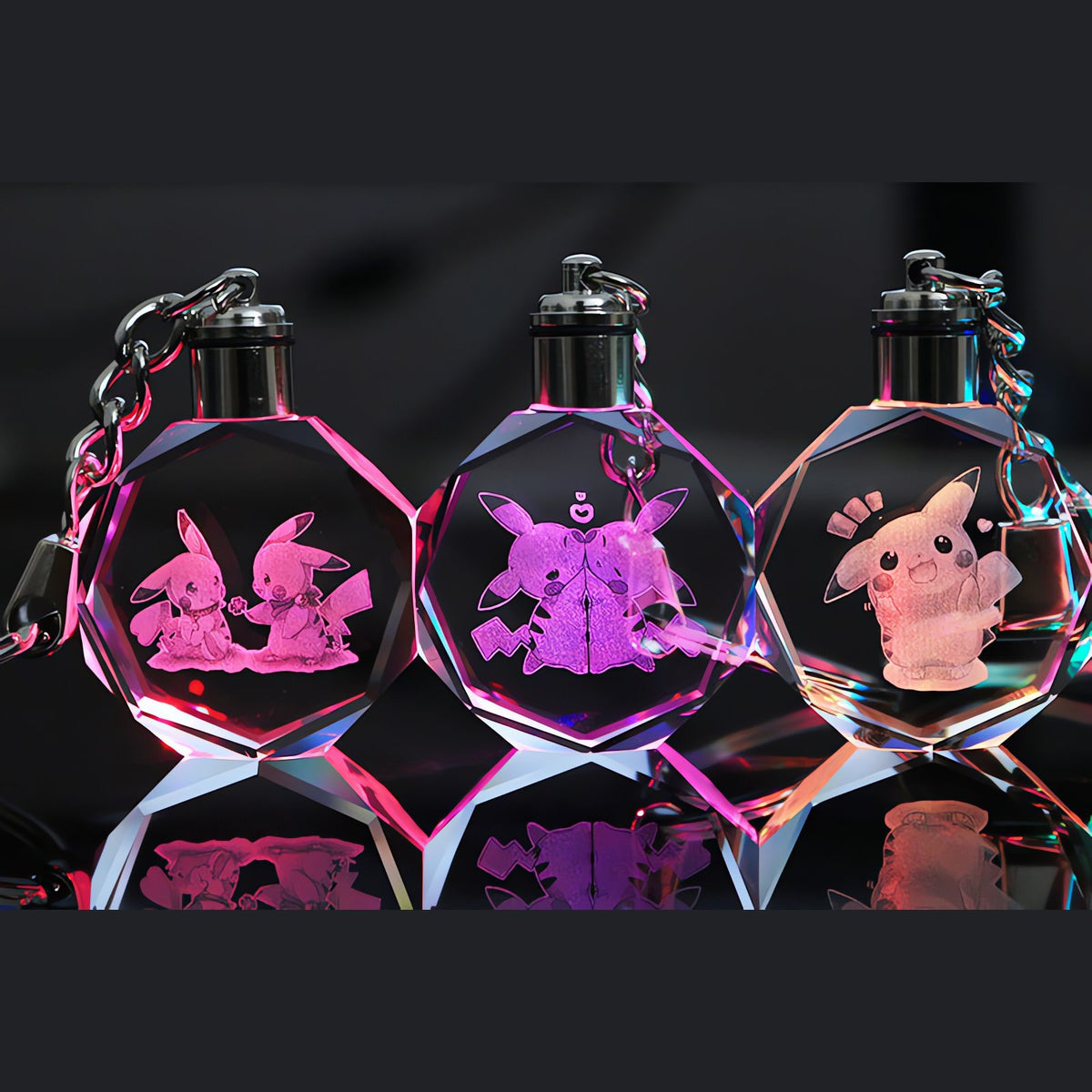 Pokémon LED keyring with a light-up crystal charm – photo 13