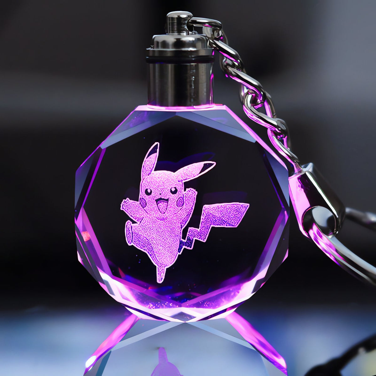 Pokémon LED keyring with a light-up crystal charm – photo 24