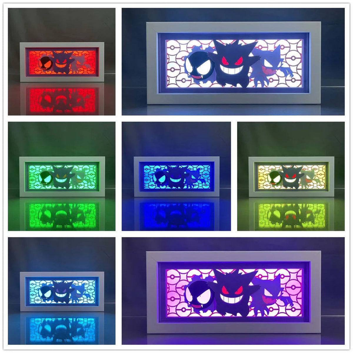 Pokémon LED light box – Gengar – Colour-Changing with Remote