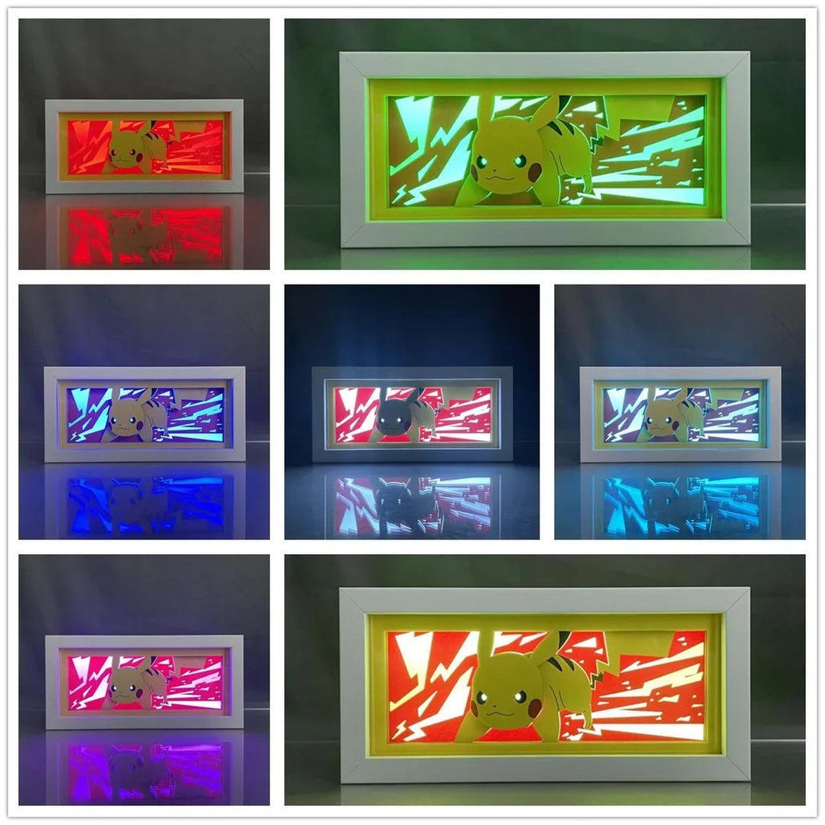 Pokémon LED light box – Pikachu – Colour-Changing with Remote