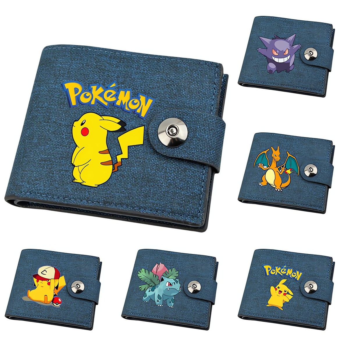 Pokémon linen wallet with printed design
