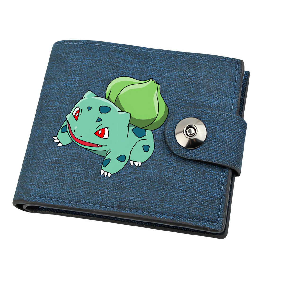 Pokémon linen wallet with printed design – Bulbasaur