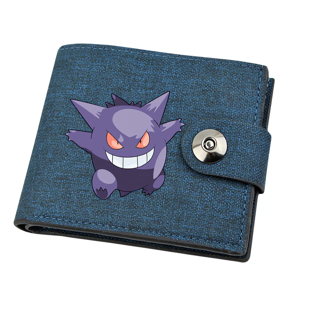 Pokémon linen wallet with printed design – Gengar