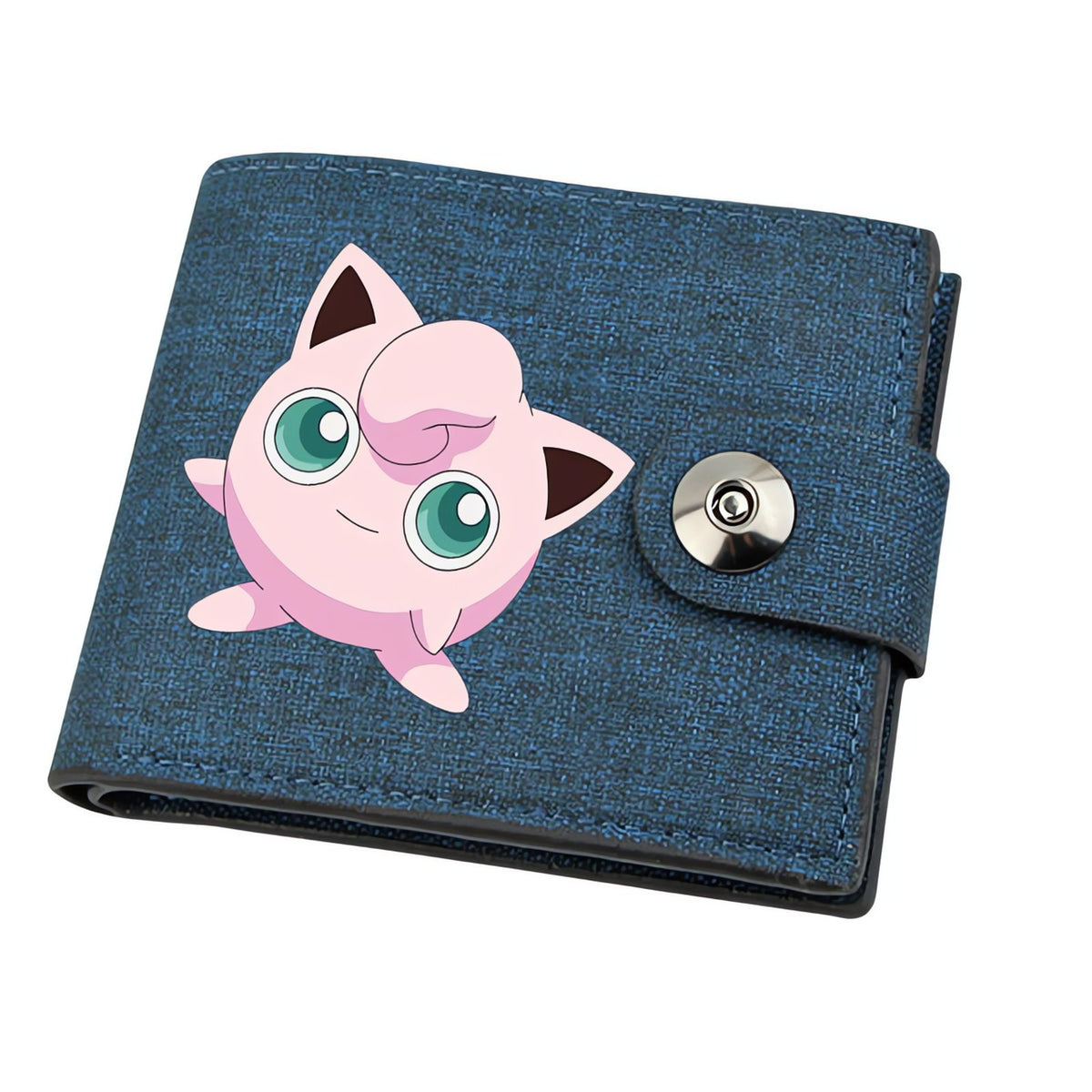 Pokémon linen wallet with printed design – Jigglypuff
