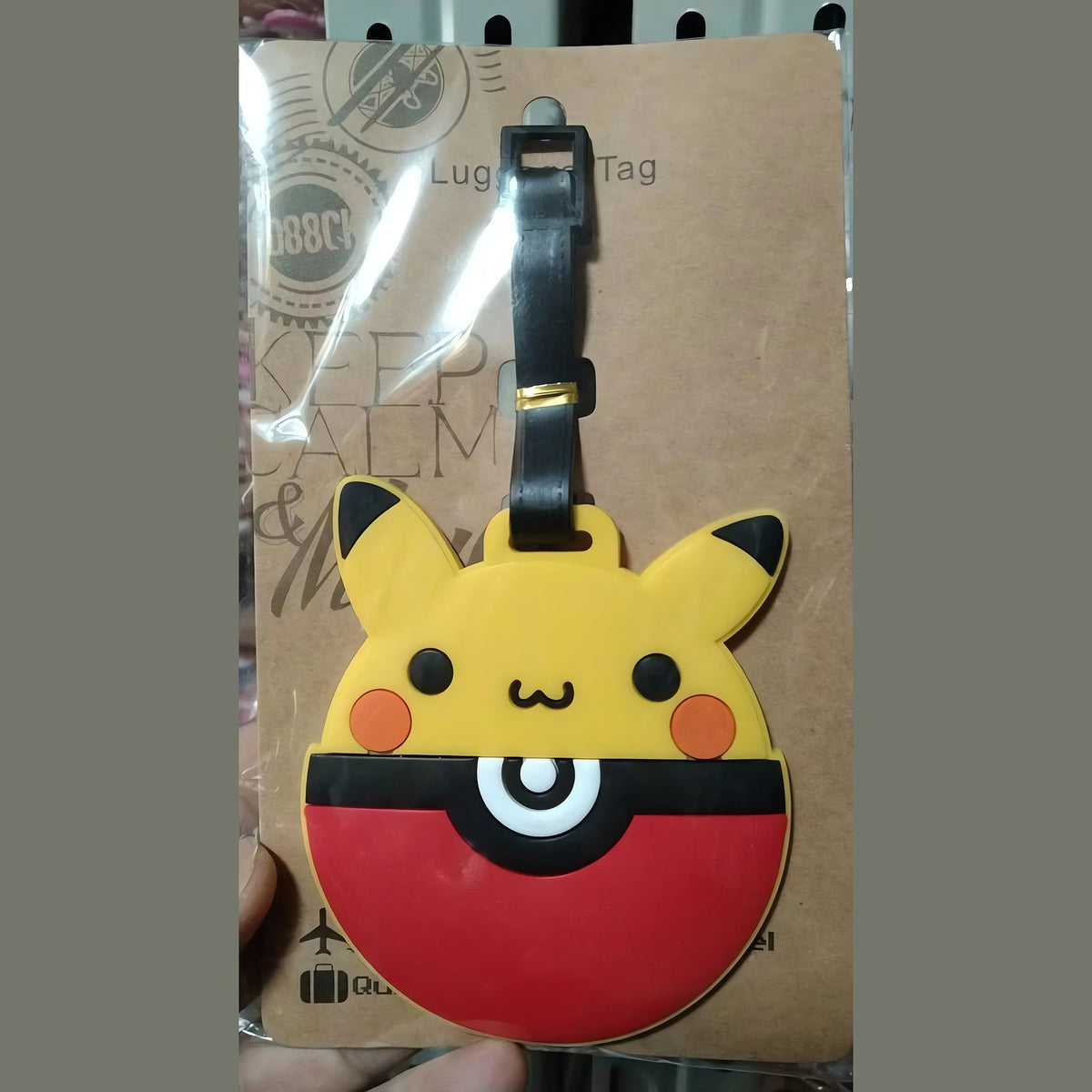 Pokémon luggage tag – Pikachu Poké Ball