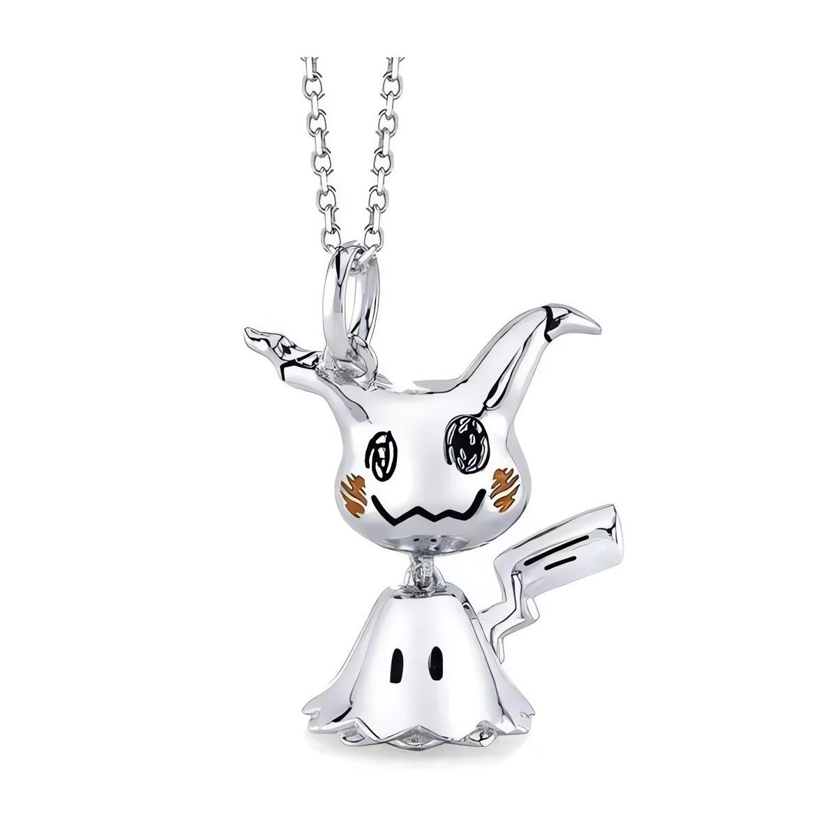 Pokémon necklaces with gold and silver pendants – Mimikyu Silver