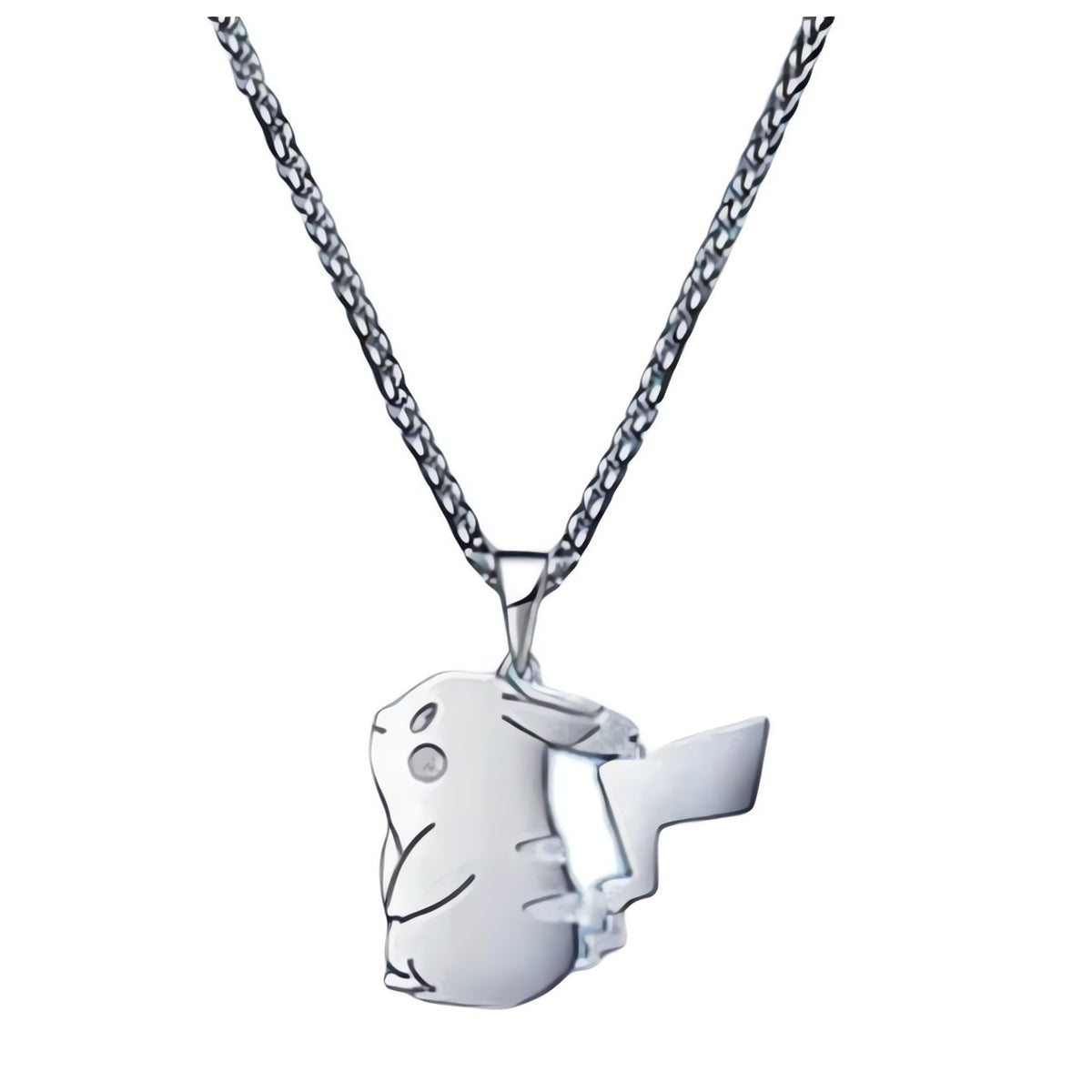 Pokémon necklaces with gold and silver pendants – Pikachu Silver 2