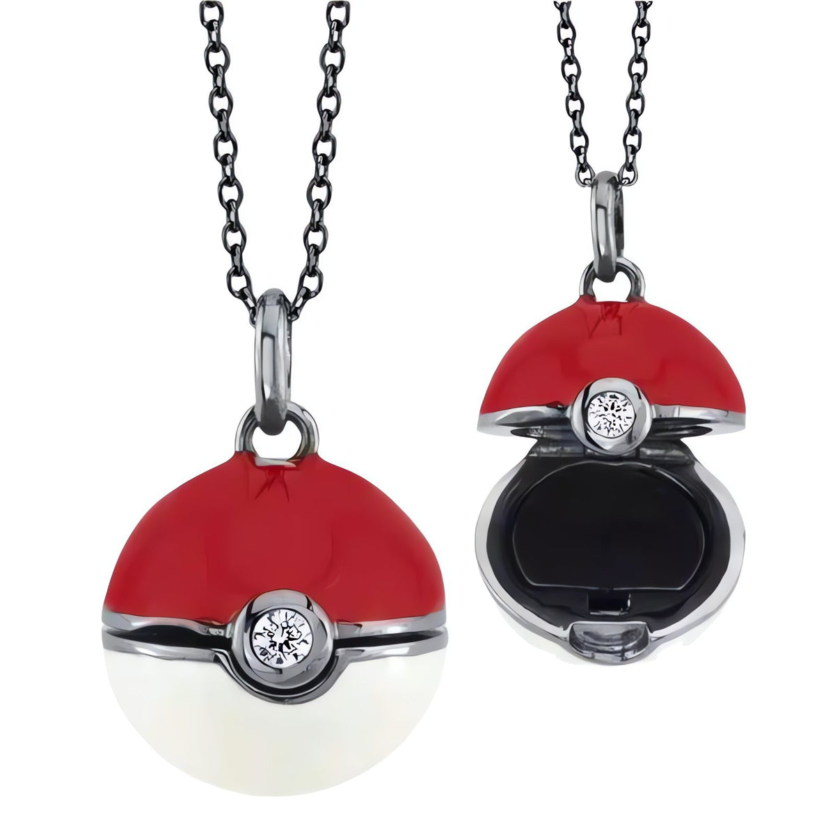 Pokémon necklaces with gold and silver pendants – Poké Ball