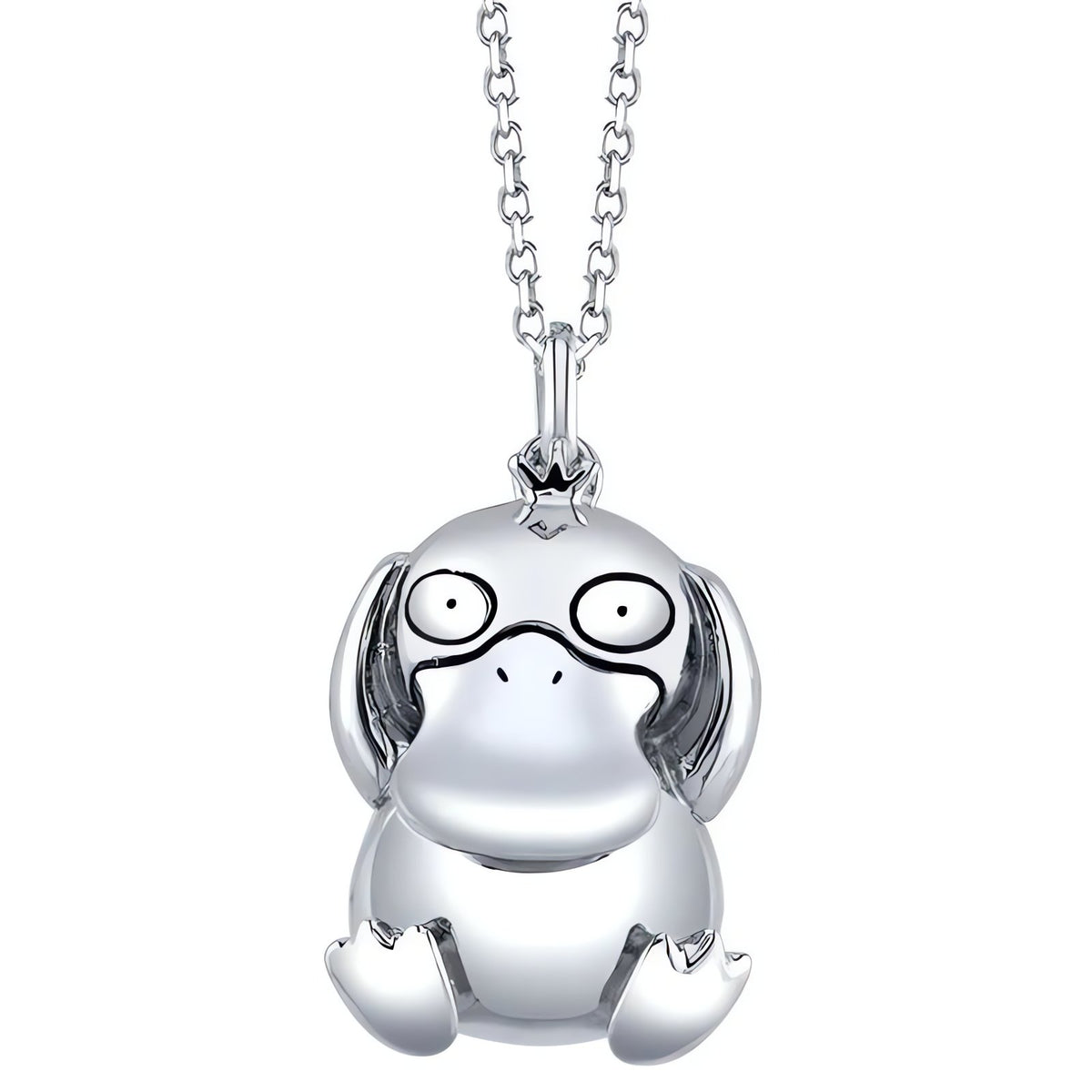 Pokémon necklaces with gold and silver pendants – Psyduck Silver