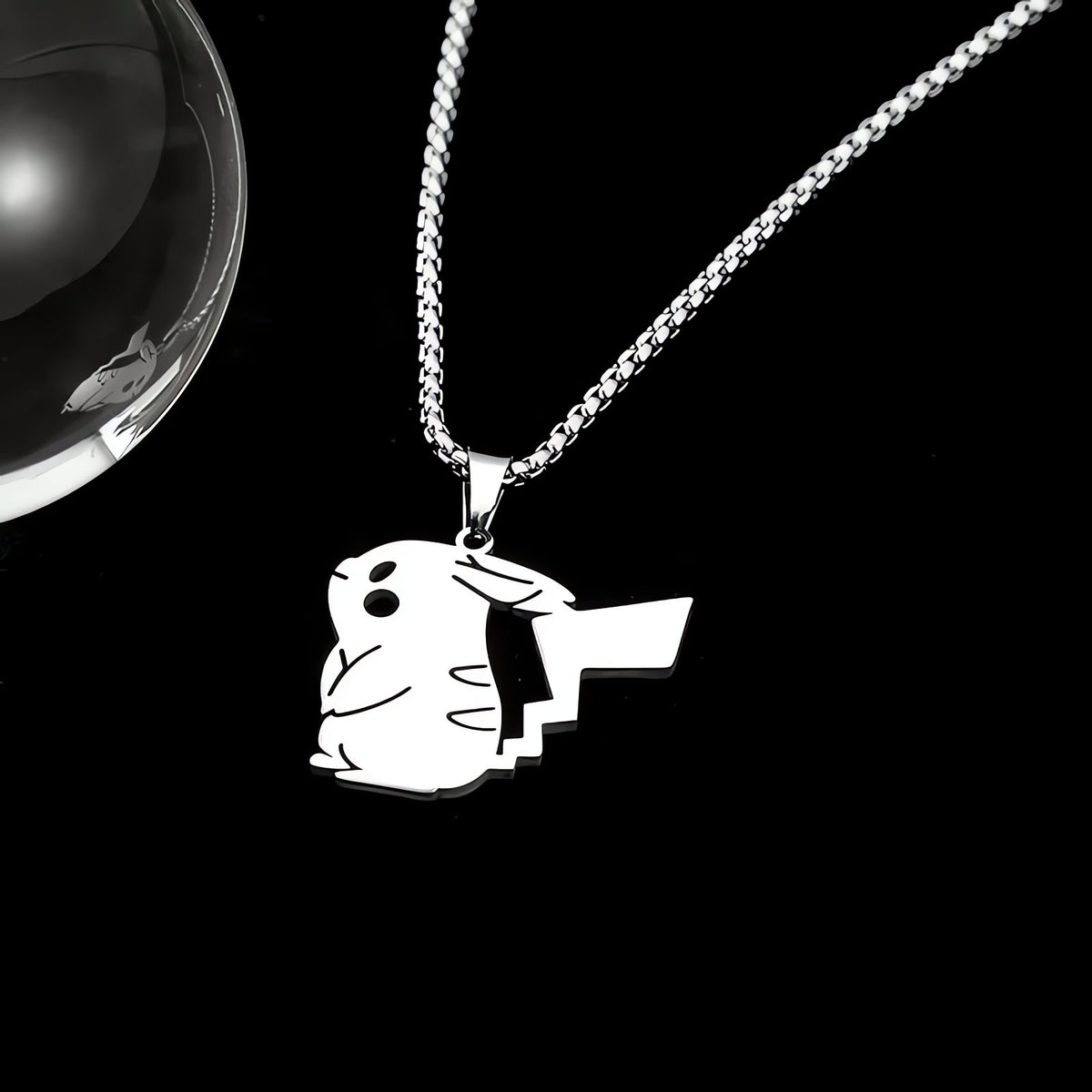 Pokémon pendant necklace in silver