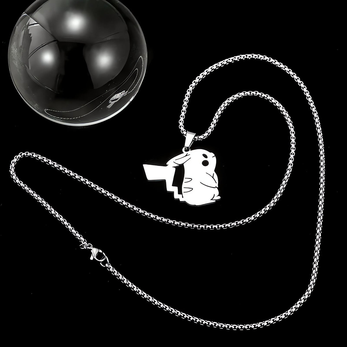 Pokémon pendant necklace in silver – photo 3