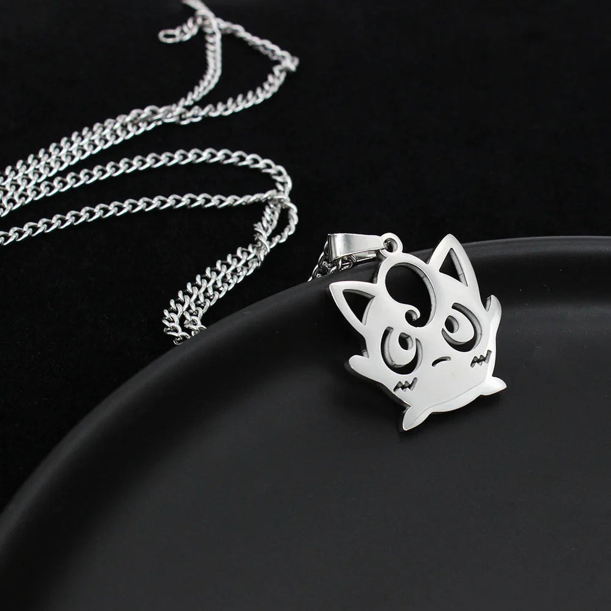 Pokémon pendant necklace in silver – Jigglypuff