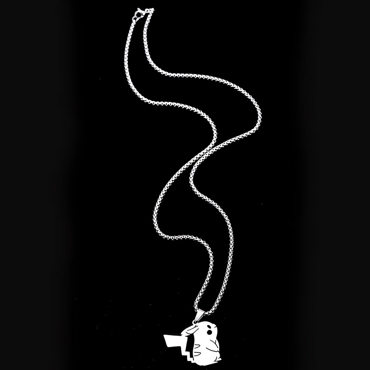 Pokémon pendant necklace in silver – Pikachu A