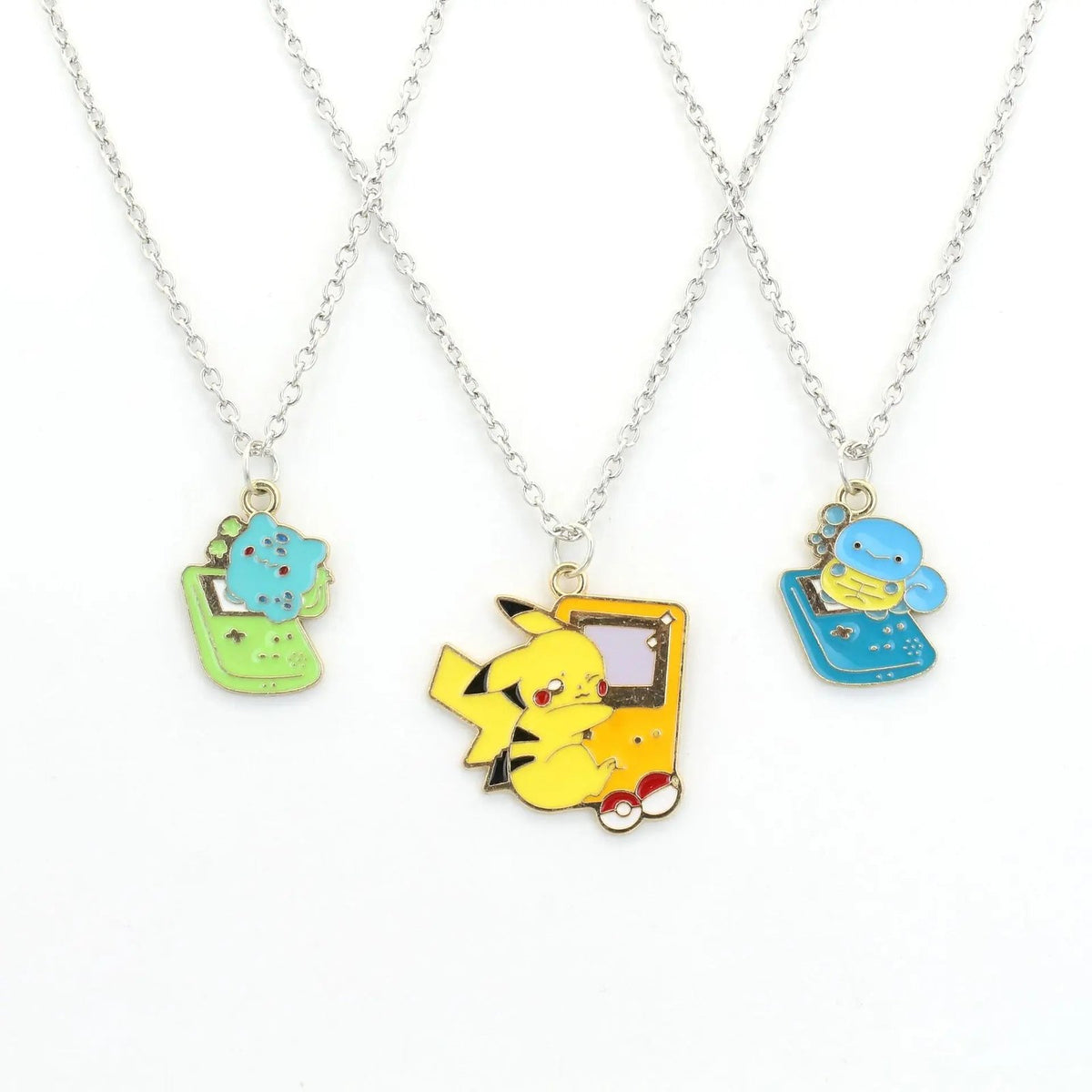 Pokémon pendant necklace with enamel details