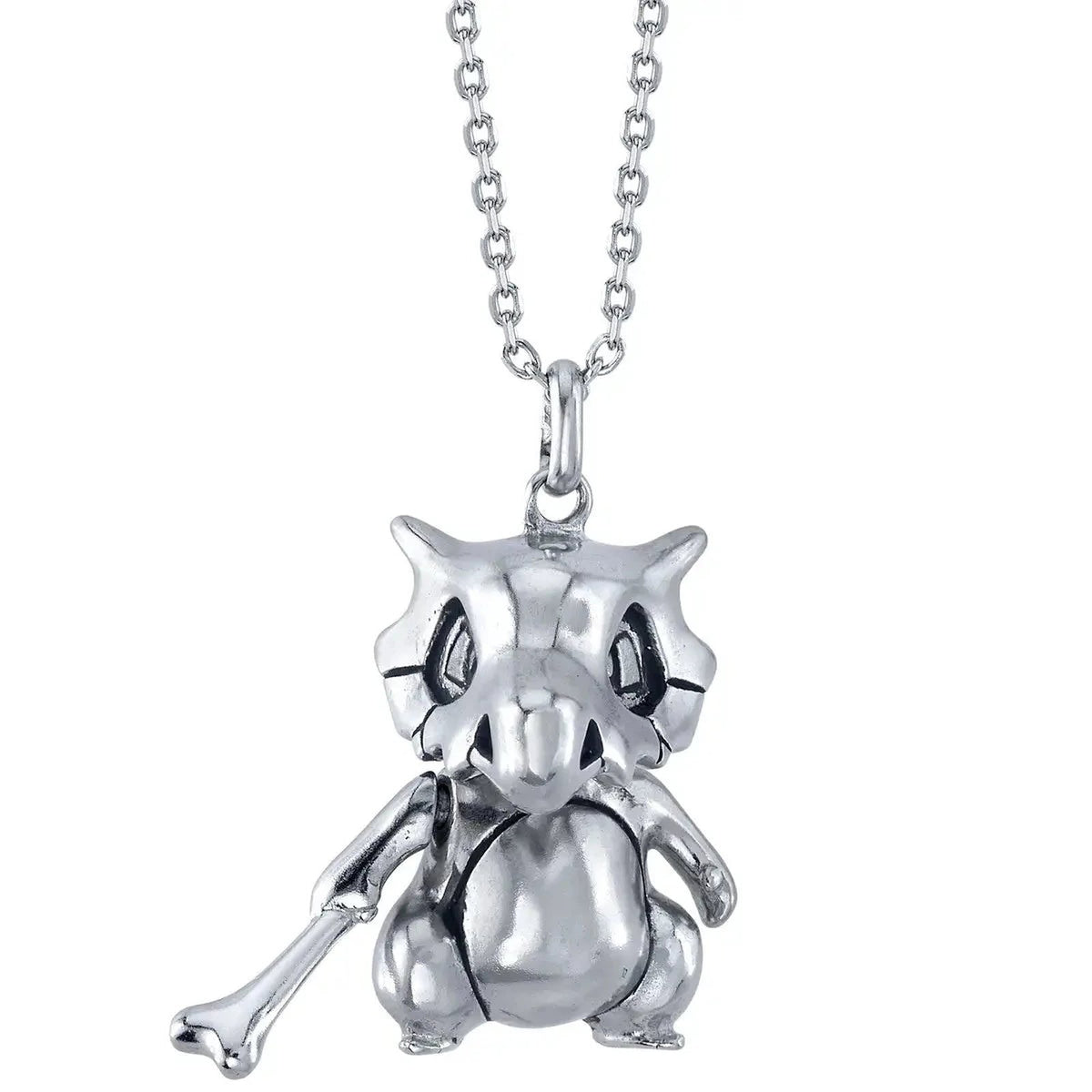 Pokémon pendant necklaces in silver and gold – Cubone Silver